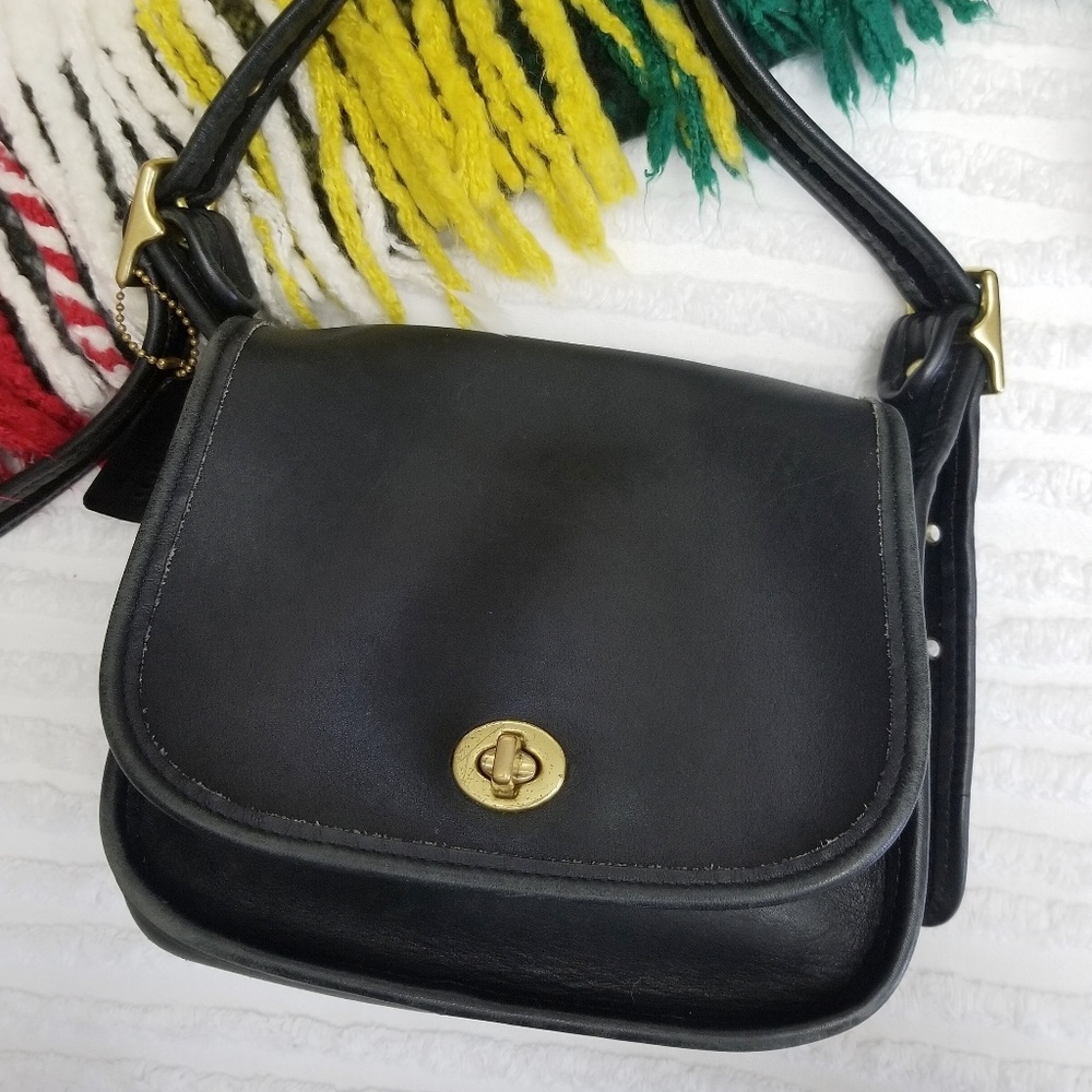 Coach Vintage 9965 Legacy Saddle Bag Black